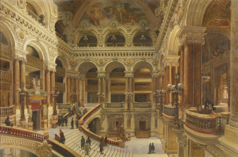 Escalier de l'Opéra (vers 1880)